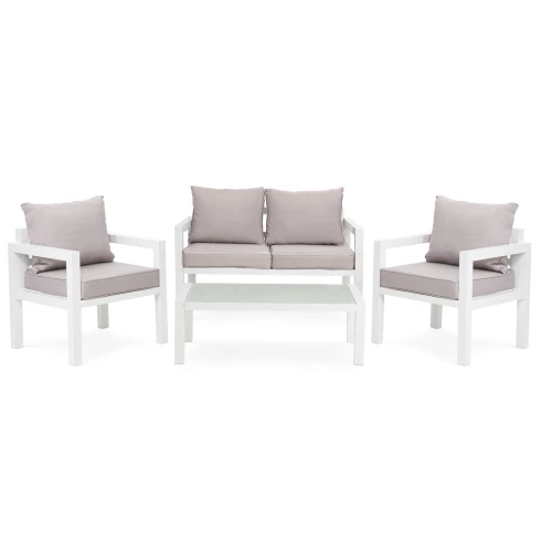 Комплект садовой мебели Di Volio Brescia 2 Белый/серый