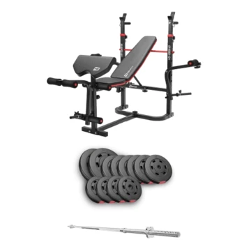 Набор Hop-Sport Premium 69кг со скамьей HS-1065HB Pro и штангой