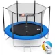 Батут Hop-Sport 8ft (244см) синий с внутренней сеткой