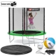 Image 2 for Батут Hop-Sport 8ft (244см) зелений з зовнішньою сіткою