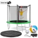 Image 2 for Батут Hop-Sport 8ft (244см) зеленый с внутренней сеткой