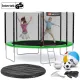 Image 1 for Батут Hop-Sport 12ft (366см) зеленый с внешней сеткой