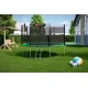 Image 2 for Батут Hop-Sport 12ft (366см) зеленый с внешней сеткой