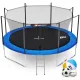 Батут Hop-Sport 12ft (366см) синий с внутренней сеткой