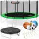 Image 1 for Батут Hop-Sport 16ft (488см) зеленый с внешней сеткой