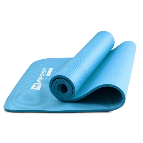 Мат для фітнесу та йоги Hop-Sport HS-N010GM 1 см блакитний