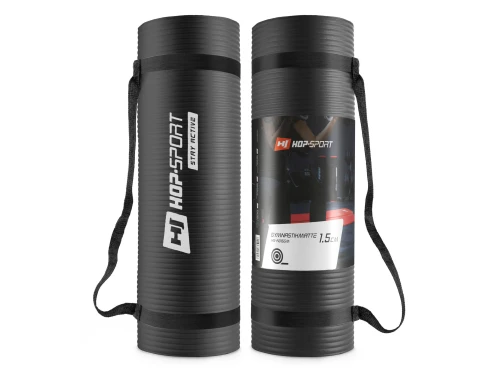 Мат для фітнесу Hop-Sport HS-N010GM 1,5 см Black Мат для фітнесу Hop-Sport HS-N010GM 1,5 см Black