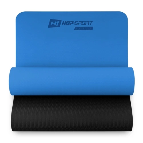 Мат для фитнеса и йоги Hop-Sport TPE 0,6см HS-T006GM синий