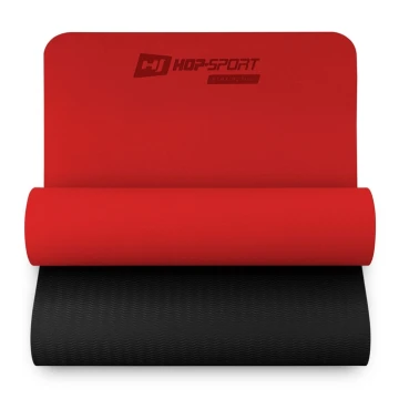 Мат для фитнеса и йоги Hop-Sport TPE 0,6см HS-T006GM красный