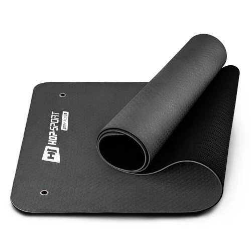 Фитнес-коврик с отверстиями Hop-Sport TPE 0,8см HS-T008GM черный