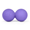 Силиконовый массажный двойной мяч 63 мм Hop-Sport HS-S063DMB фиолетовый