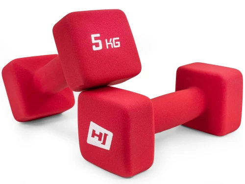Гантели для фитнеса неопреновые квадратные Hop-Sport HS-V050DS 2х5кг
