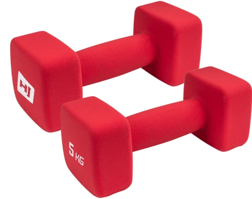 Набор гантелей неопреновых квадратныхHS-V050DS 2х5кг Набор гантелей неопреновых квадратныхHS-V050DS 2х5кг