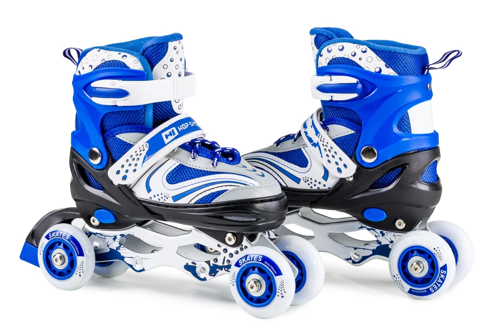 Роликовые коньки 3в1 Hop-Sport HS-8101 Speed M (размер) синие