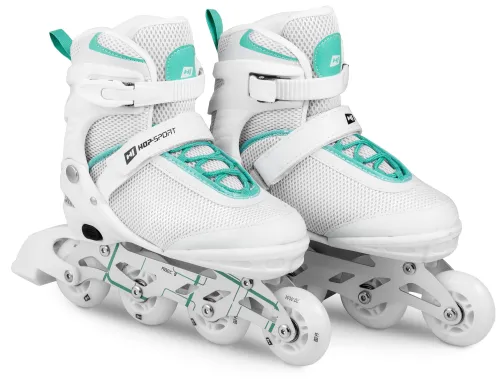 Роликові ковзани 3в1 Hop-Sport HS-903 Motion S (розмір) Біло-м'ятні
