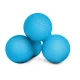 Image 3 for Силіконовий масажний подвійний м'яч 63 мм Hop-Sport HS-S063DMB блакитний