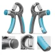 Image 3 for Еспандер регульований Hop-Sport 10-40кг HS-P040HG сіро-блакитний