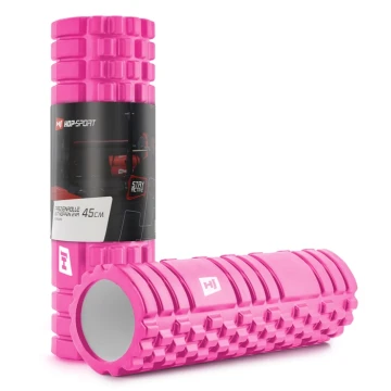 Роллер массажер (валик, ролик) Hop-Sport EVA 45см розовый