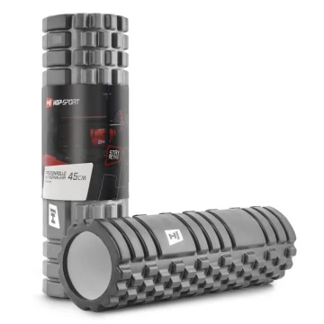 Роллер массажер (валик, ролик) Hop-Sport EVA 45см серый