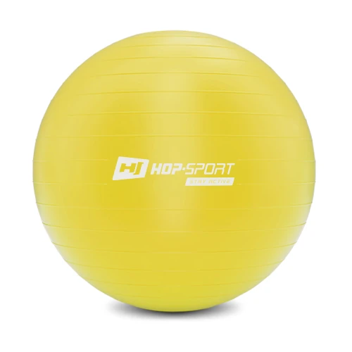 Фітбол Hop-Sport 45 см жовтий + насос 2020