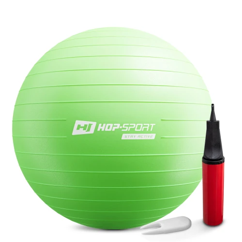 Фітбол Hop-Sport 65 см зелений + насос 2020