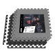 Image 1 for Мат-пазл Hop-Sport EVA 1см HS-A010PM - 6 частей черно-серый