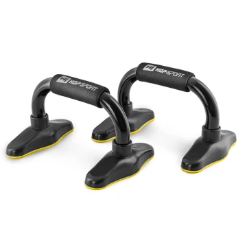 Упоры для отжиманий металлические HS-M020PU черно-желтые Упоры для отжиманий металлические HS-M020PU черно-желтые
