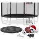 Image 1 for Батут Hop-Sport 16ft (488см) черно-синий с внешней сеткой
