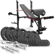 Image 1 for Набор Hop-Sport Strong 146кг со скамьей HS-1055