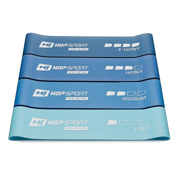 Набір резинок для фітнесу Hop-Sport 600x75мм HS-L675RLB синій