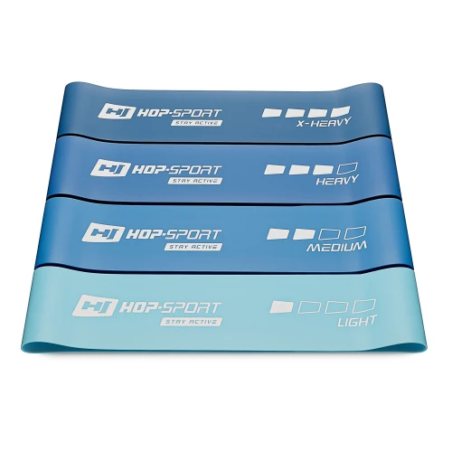 Набір резинок для фітнесу Hop-Sport 600x75mm HS-L675RLB синій