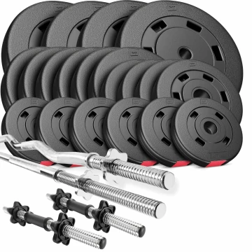 Набор Hop-Sport Premium 105кг со штангами и гантелями