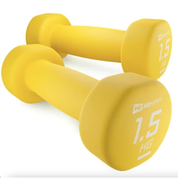 Гантели для фитнеса неопреновые круглые Hop-Sport HS-V015DR 2x1,5 кг желтый