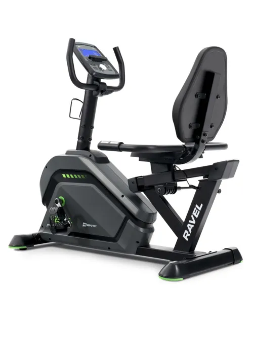 Горизонтальный велотренажер HS-120L Ravel черно-зеленый