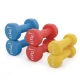 Image 2 for Набір круглих фітнес гантелей HS-V120DRS з підставкою 12кг різнокольорові
