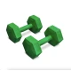 Image 2 for Гантели для фитнеса композитные Hop-Sport HS-C020DS 2х2кг зеленый