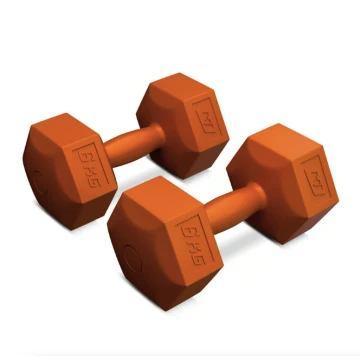 Гантели для фитнеса композитные Hop-Sport HS-C060DS 2х6кг оранжевый Гантели для фитнеса композитные Hop-Sport HS-C060DS 2х6кг оранжевый