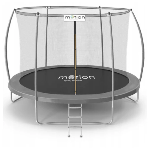 Батут Jumi Motion Sport Line Premium 10ft (305см) з внутрішньою сіткою сірий