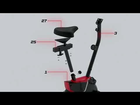 youtube video 2 Велотренажер Hop-Sport HS-2070 Onyx червоний