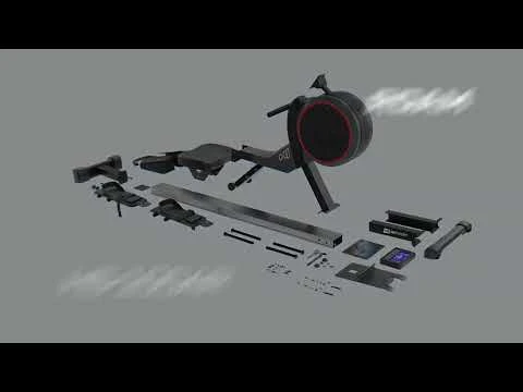 youtube video 2 Орбитрек Hop-Sport HS-2050C Cosmo магнитный черный/красный