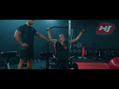 youtube video 1 Фитбол Hop-Sport 55см серебристый + насос 2020