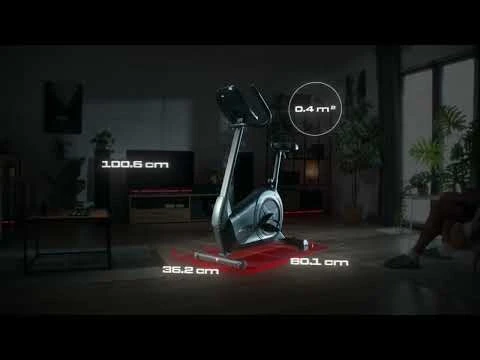 youtube video 1 Велотренажер HS-100H Solid iConsole+ черный