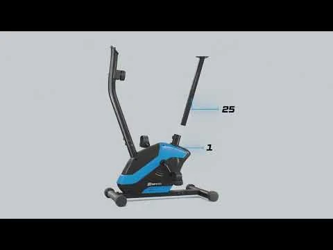 youtube video 1 Велотренажер Hop-Sport HS-045H Eos синий