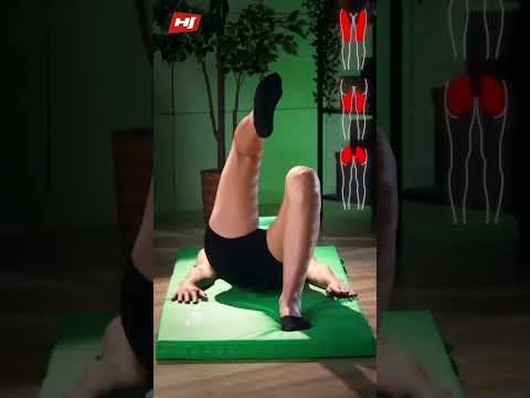 youtube video 1 Мат гимнастический Hop-Sport HS-065FM мягкий с липучкой 5см зеленый