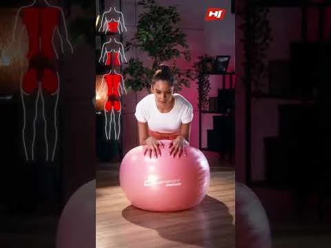 youtube video 1 Фітбол Hop-Sport 65 см червоний + насос 2020