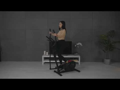 youtube video 1 Орбітрек Hop-Sport HS-2050C Cosmo магнітний чорний/синій