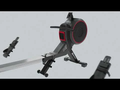 youtube video 1 Гребной тренажер аэромагнитный Hop-Sport HS-100AR Roam серый+ мат