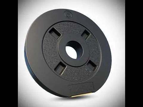 youtube video 1 Диск композитний Besport PowerPro 1,25кг