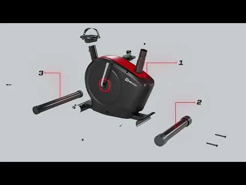 youtube video 2 Велотренажер магнітний Hop-Sport HS-2050H Sonic червоний