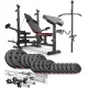Image 1 for Набор Hop-Sport Premium 75кг со скамьей HS-1075 Pro, штангами и гантелями